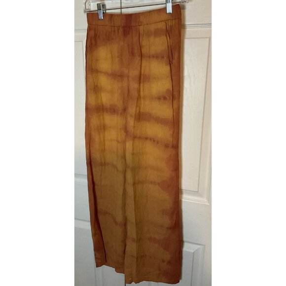 Sister Tribe By The Seaside Burnt Orange Outfit Set Top Pants Pockets Size Small - Picture 5 of 6